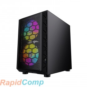 Компьютерный корпус Powercase MISTRAL MICRO H3B V2 TG RGB Black CMIH3BV2-L3