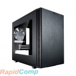 Корпус Fractal Design Define Nano S Black Window / Mini-ITX, acrylic side window / 1x140mm & 1x120mm fans inc. / FD-CA-DEF-NANO-S-BK-W