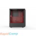Корпус PHANTEKS Eclipse P300 Tempered Glass, Black-Red, RGB LED иллюминация, цельнометалический, Mid-Tower