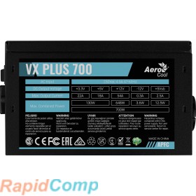 Блок питания Aerocool VX 700 PLUS (ATX 2.3, 700W, 120mm fan) Box
