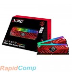 ADATA 16GB ADATA DDR4 3200 DIMM XPG SPECTRIX D41 RGB Red Gaming Memory AX4U32008G16A-DR41 Non-ECC