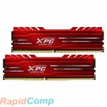 ADATA 16GB ADATA DDR4 3200 DIMM XPG GAMMIX D10 Red Gaming Memory AX4U32008G16A-DR10 Non-ECC