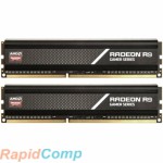 AMD 64GB AMD Radeon™ DDR4 3200 DIMM R9 Gamers Series Black Gaming Memory R9S464G3206U2K Non-ECC